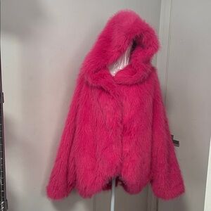Vibrant Pink Teddy Jacket